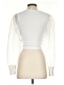 Zara 100% Polyester White Long Sleeve Top Size S - photo 2