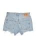 Levi's 100% Cotton Blue Denim Shorts Size 25 waist - photo 2