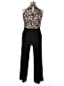 Roz & Ali Animal Print Black Jumpsuit Size 16 - photo 2