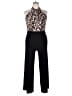 Roz & Ali Animal Print Black Jumpsuit Size 16 - photo 1