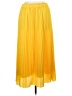 J.Crew 100% Polyester Yellow Casual Skirt Size L - photo 1