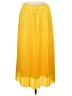 J.Crew 100% Polyester Yellow Casual Skirt Size L - photo 2