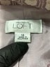 Ann Taylor LOFT 100% Cotton Print Gray Jacket Size 14 - photo 6