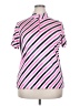 Tail Stripes Pink Short Sleeve Blouse Size XXL - photo 1