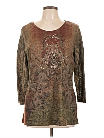 Cactus 3/4 Sleeve Top (view 1)