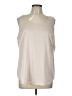 Chico's 100% Polyester Ivory Sleeveless T-Shirt Size L - photo 1