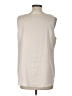 Chico's 100% Polyester Ivory Sleeveless T-Shirt Size L - photo 2