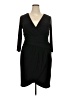 Eliza J Solid Black Cocktail Dress Size 18 - photo 1