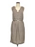 Talbots Stripes Brown Casual Dress Size Med Petite - photo 1