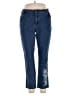 Woman Within Floral Blue Jeans Size 18 (L) - photo 1
