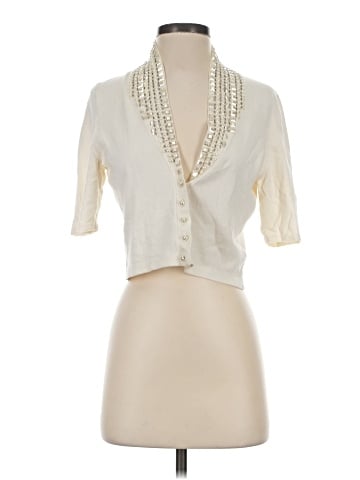 White House Black Market Silk Cardigan (view 1)
