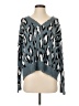 Fate Animal Print Blue Pullover Sweater Size S - photo 1