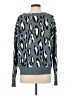 Fate Animal Print Blue Pullover Sweater Size S - photo 2