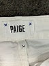 Paige Metallic Ivory Jeans Size 34 waist - photo 7