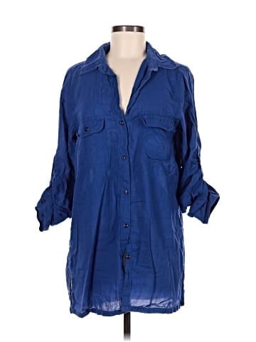 Lauren by Ralph Lauren 3/4 Sleeve Button-Down Shirt (view 1)