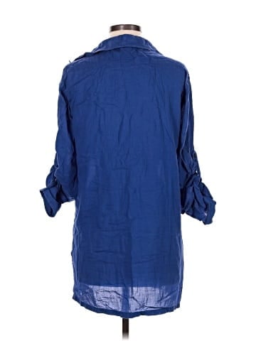 Lauren by Ralph Lauren 3/4 Sleeve Button-Down Shirt (view 2)