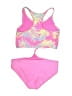 Art Class Tropical Pink Two Piece Swimsuit Size 7 - 8 - photo 2