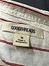 GOODTHREADS 100% Cotton Stripes Ivory Long Sleeve Button-Down Shirt Size M - photo 7