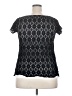 AB Studio Black Short Sleeve Top Size 2X - photo 2