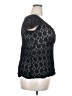 AB Studio Black Short Sleeve Top Size 2X - photo 4