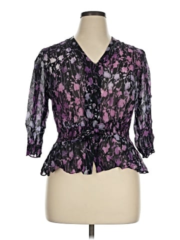 JM Collection 3/4 Sleeve Blouse (view 1)