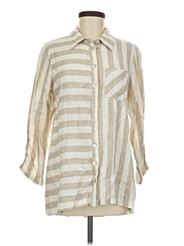 Soft Surroundings 3/4 Sleeve Button-Down Shirt (view 1)