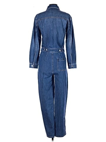 Madewell Pleated Barrel-Leg Jumpsuit in Baywood Wash: Airy Denim Edition (view 2)
