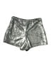 Free People 100% Polyester Metallic Silver Shorts Size S - photo 2