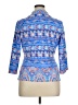 J. McLaughlin Blue 3/4 Sleeve Blouse Size XL - photo 2