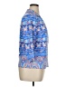 J. McLaughlin Blue 3/4 Sleeve Blouse Size XL - photo 4