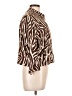 Willi Smith 100% Linen Animal Print Brown 3/4 Sleeve Blouse Size L - photo 4