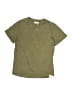 Cyrillus 100% Cotton Solid Green Short Sleeve Henley Size 12 - photo 1