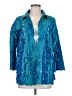 Marisa Baratelli 100% Silk Teal Jacket Size 8 - photo 1