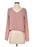Babaton 100% Polyester Pink Long Sleeve Blouse Size S - photo 1