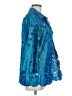 Marisa Baratelli 100% Silk Teal Jacket Size 8 - photo 4