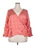 Sachin + Babi 100% Polyester Red 3/4 Sleeve Blouse Size XXXL - photo 1