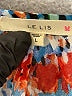 Le Lis 100% Polyester Print Blue Cocktail Dress Size L - photo 7