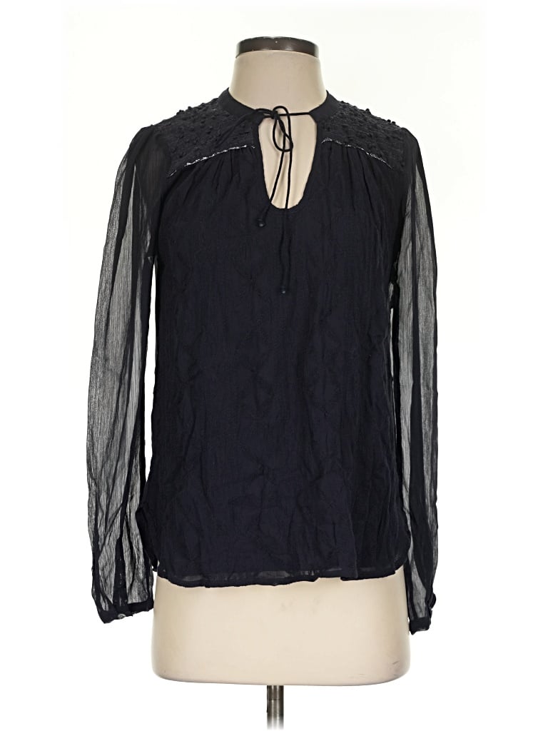 Pre-owned Tiny Long Sleeve Blouse In Black