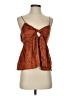 Topshop 100% Viscose Brown Sleeveless Blouse Size 4 - photo 1