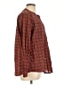 C. Wonder Argyle Brown Long Sleeve Blouse Size L - photo 4
