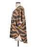 Hopely Animal Print Brown Short Sleeve T-Shirt Size S - photo 5