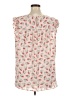 Ann Taylor LOFT 100% Polyester Ivory Sleeveless Blouse Size XL - photo 2