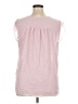 Ann Taylor LOFT 100% Polyester Pink Sleeveless Blouse Size XL - photo 2