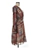 Julia Jordan 100% Polyester Paisley Brown Casual Dress Size 8 - photo 4