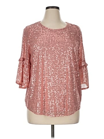 LC Lauren Conrad 3/4 Sleeve Blouse (view 1)