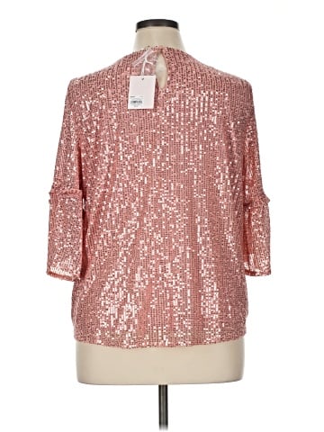 LC Lauren Conrad 3/4 Sleeve Blouse (view 2)