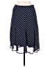 George 100% Polyester Chevron-herringbone Blue Casual Skirt Size 6 - photo 1