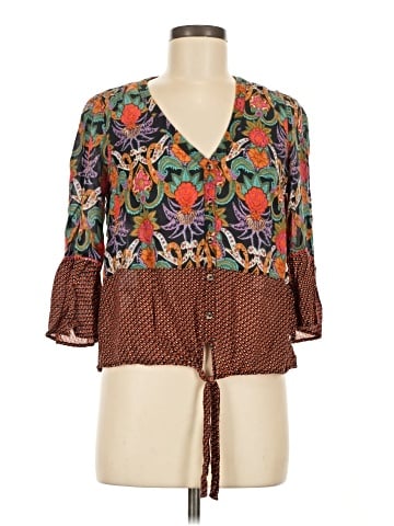 Maeve by Anthropologie 3/4 Sleeve Blouse (view 1)