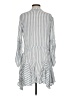 AaKaa 100% Rayon Stripes Gray Casual Dress Size S - photo 2
