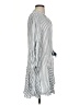 AaKaa 100% Rayon Stripes Gray Casual Dress Size S - photo 4
